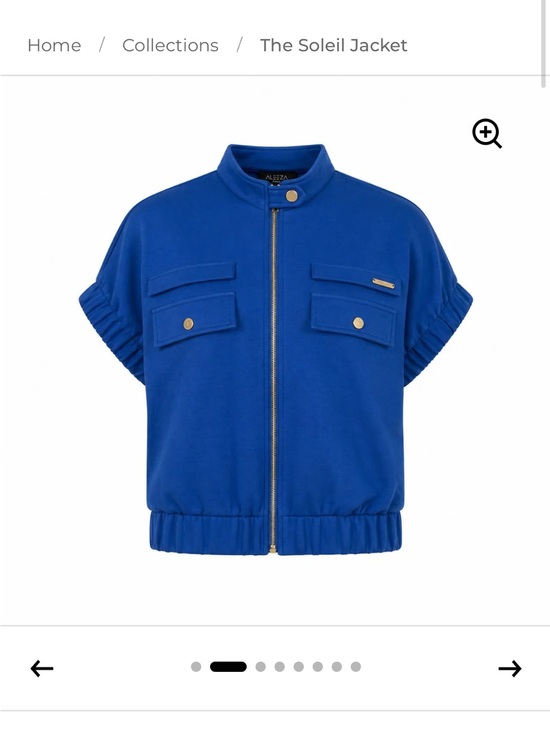 Tops - Aleeza Paris - Medium - Soleil Jacket in Royal Blue